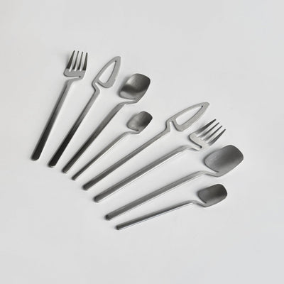 Minimalist Stainless Steel Flatware Set - Set of two