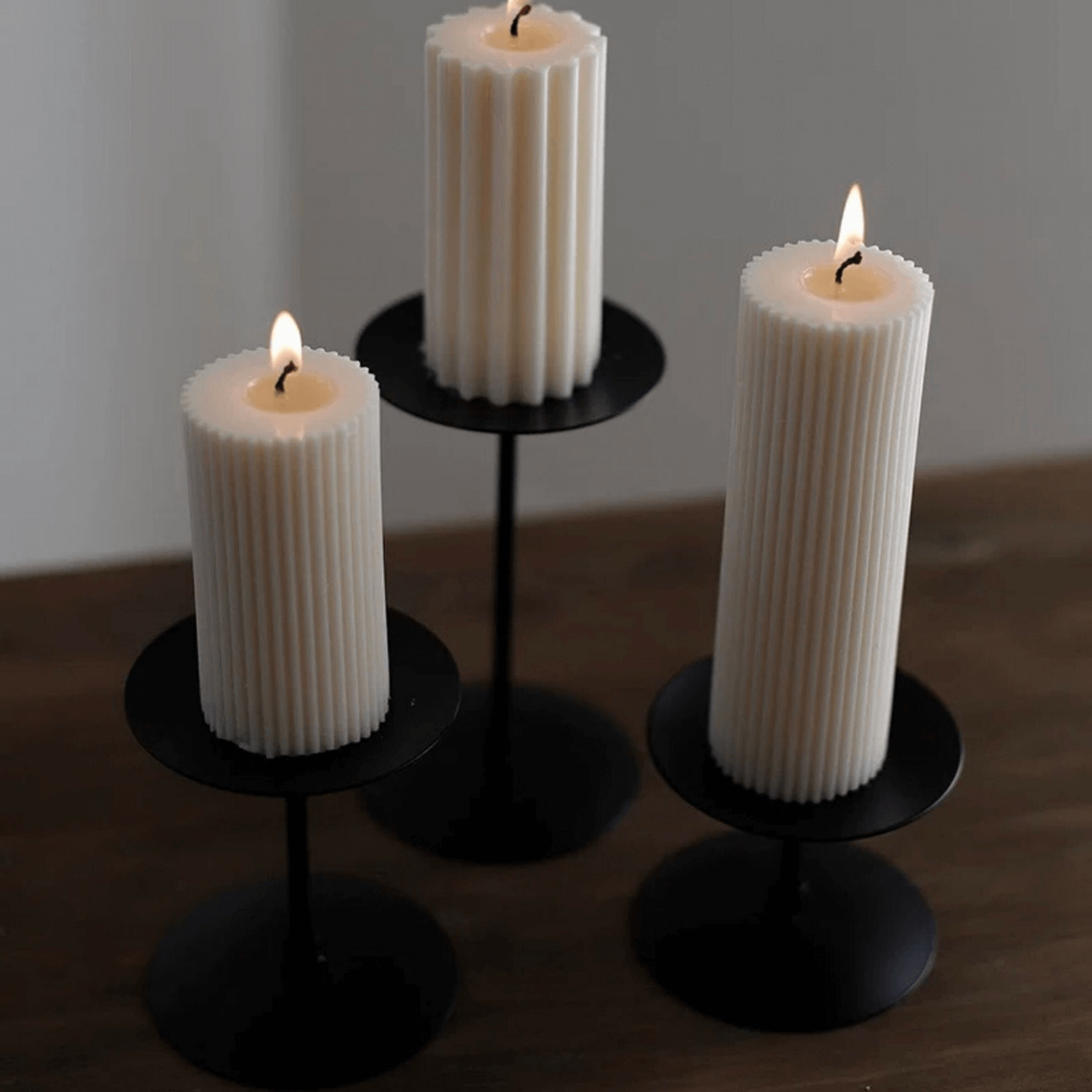Retro Iron Candlestick