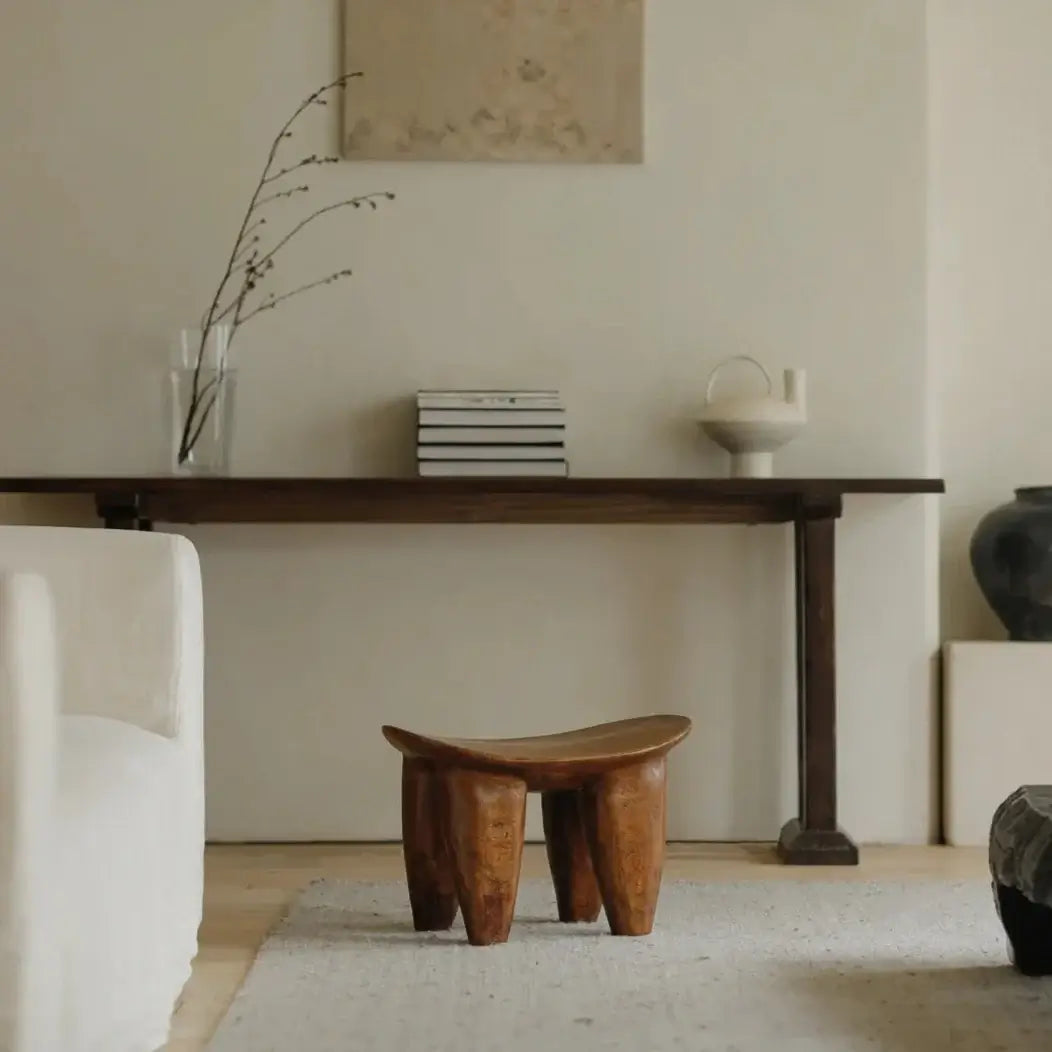 African Senufo Wood Milk Stool
