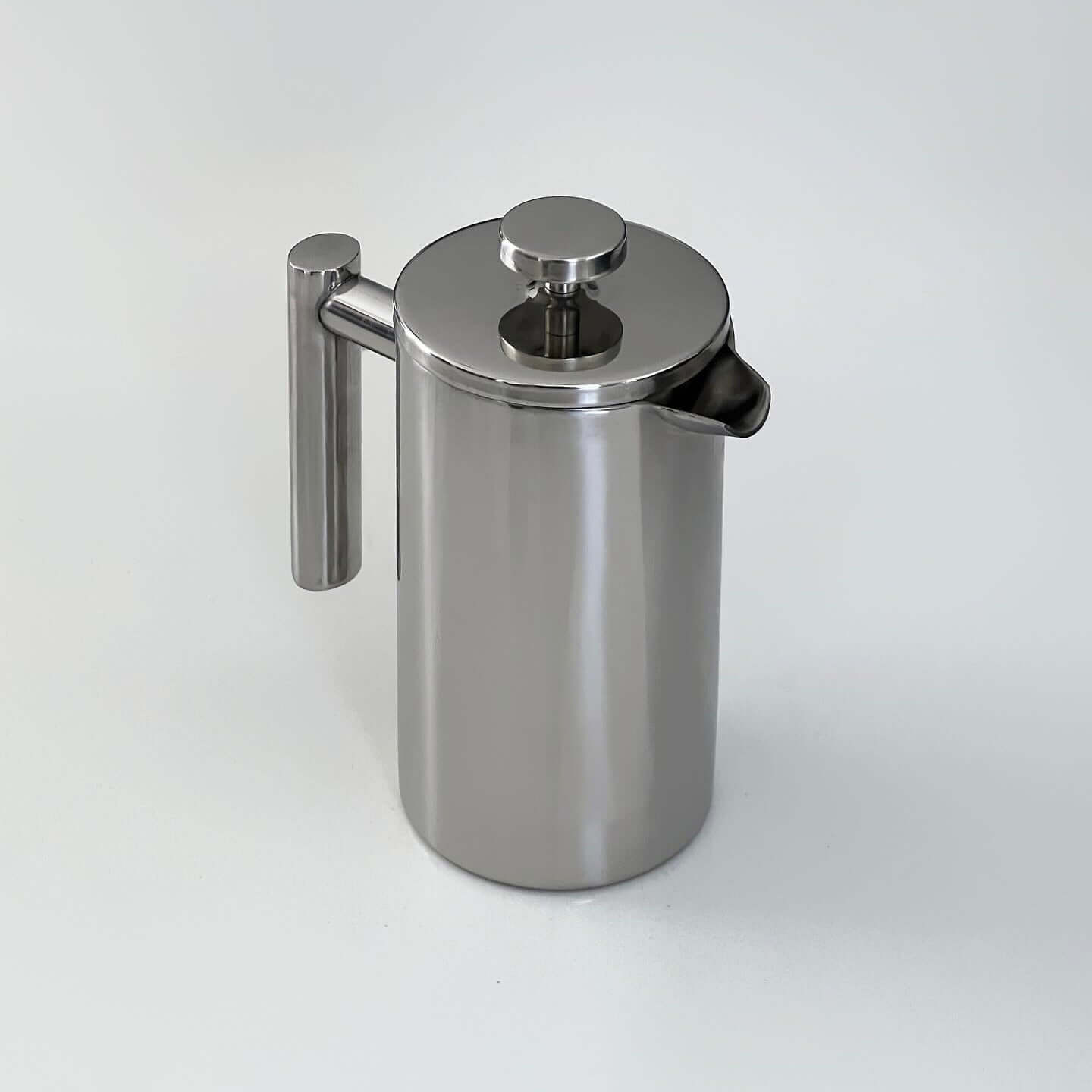 Stainless Steel French Press Coffee Pot Double-Layer Insulation (Mirror)