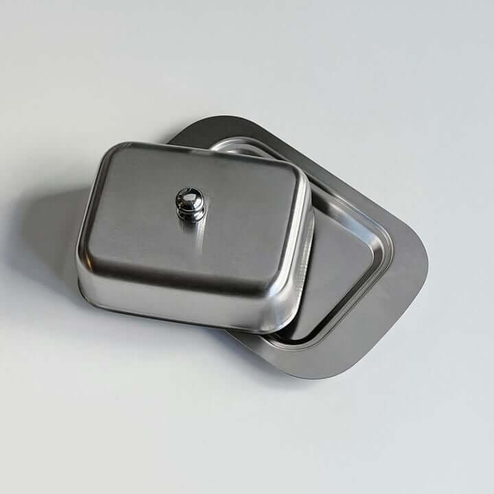 Stainless Steel Butter Dish with Lid