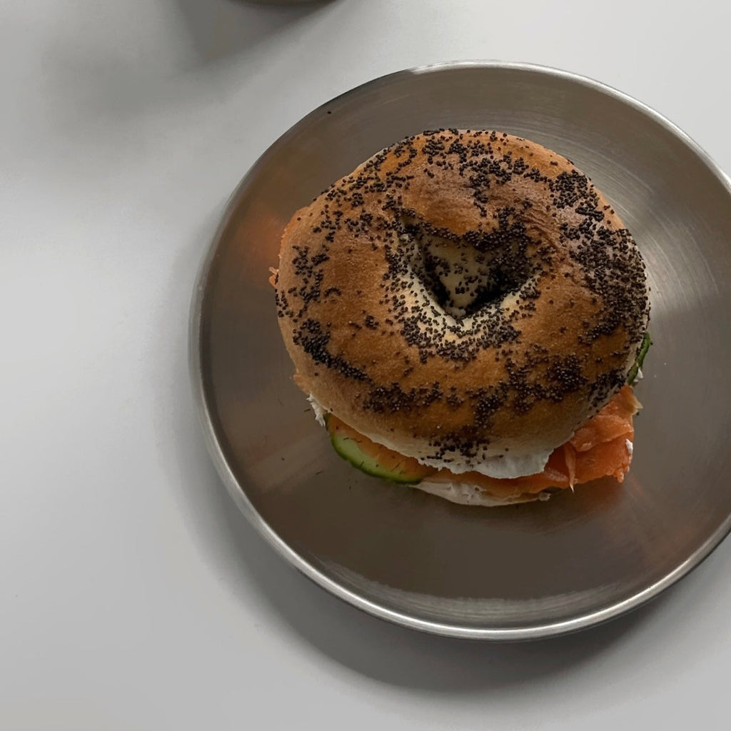 Set of Six Stainless Steel Plate