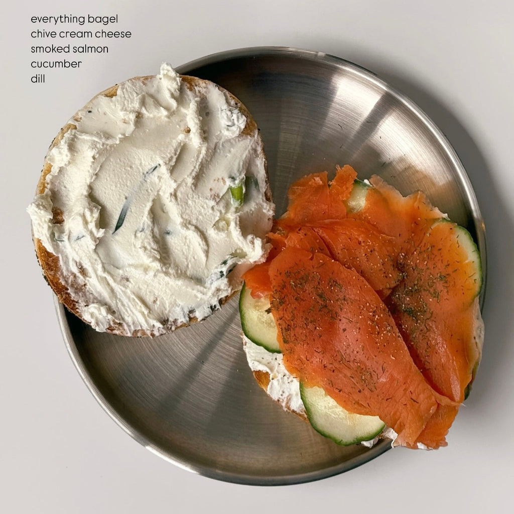 Set of Six Stainless Steel Plate