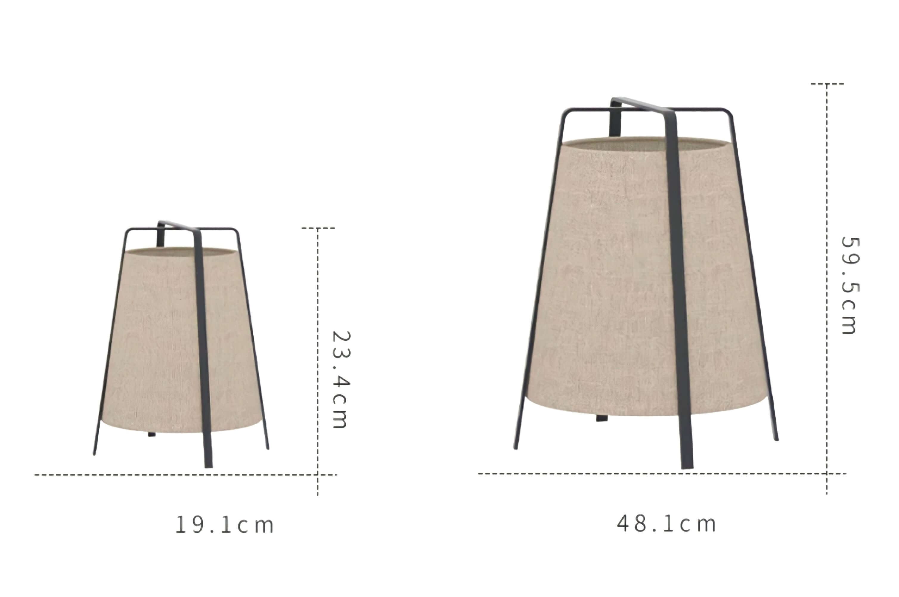 Wabi-Sabi Fabric Floor Lamp