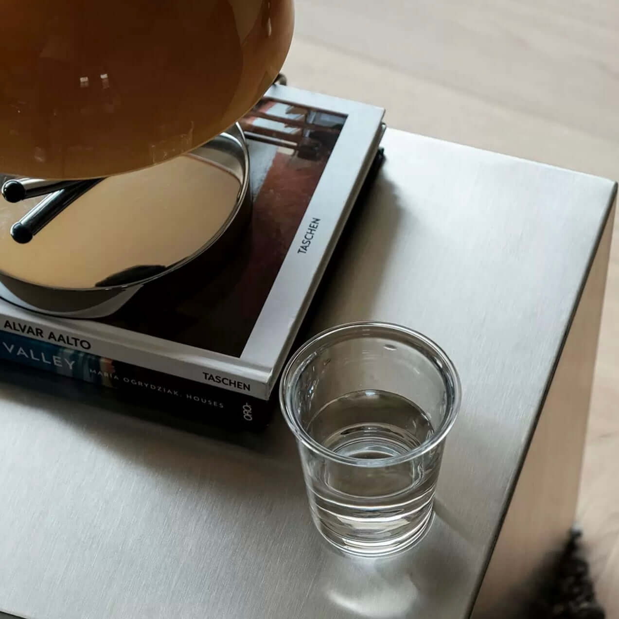 Minimalist Bauhaus Stainless Steel Side Table