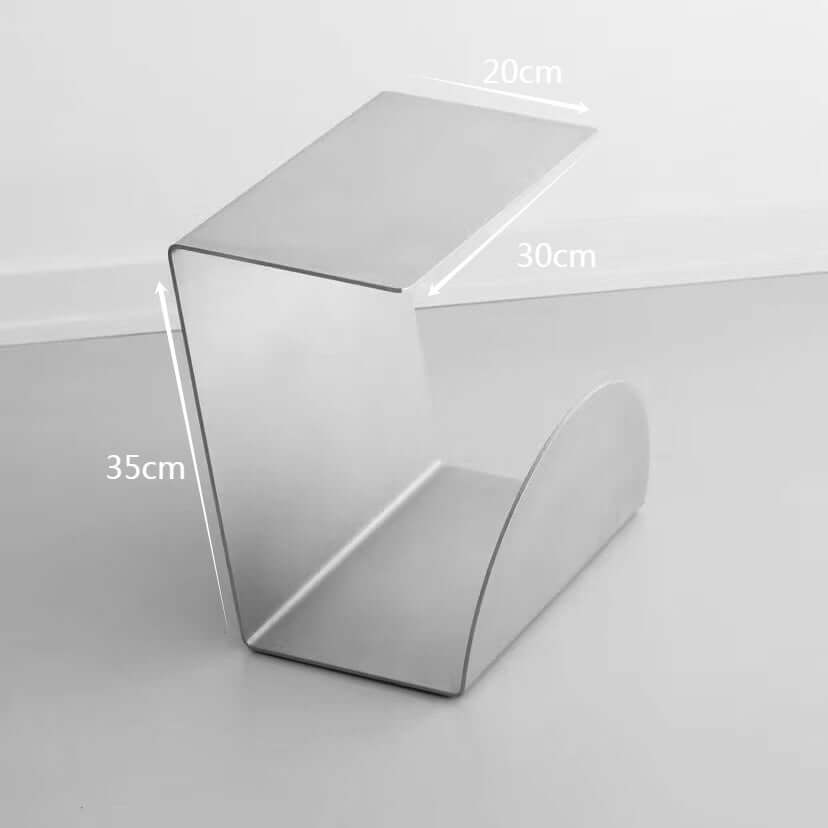 Bauhaus Steel Accent Table & Magazine Holder