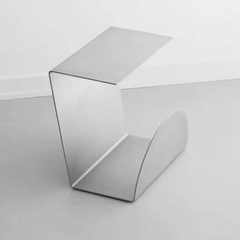 Bauhaus Steel Accent Table & Magazine Holder