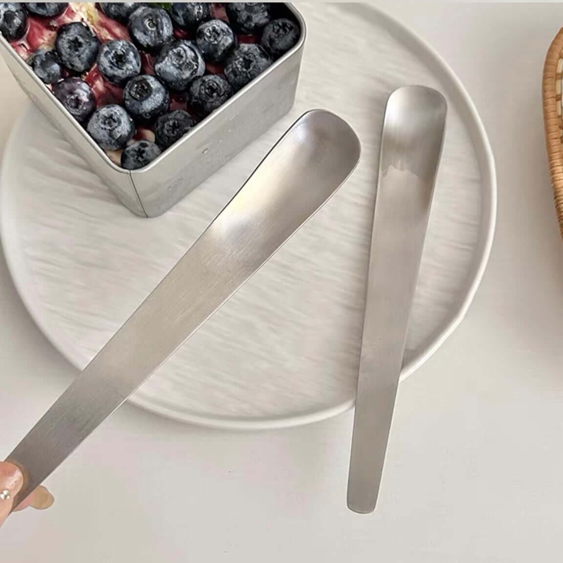 Minimalist Dessert Spoon - set of 2