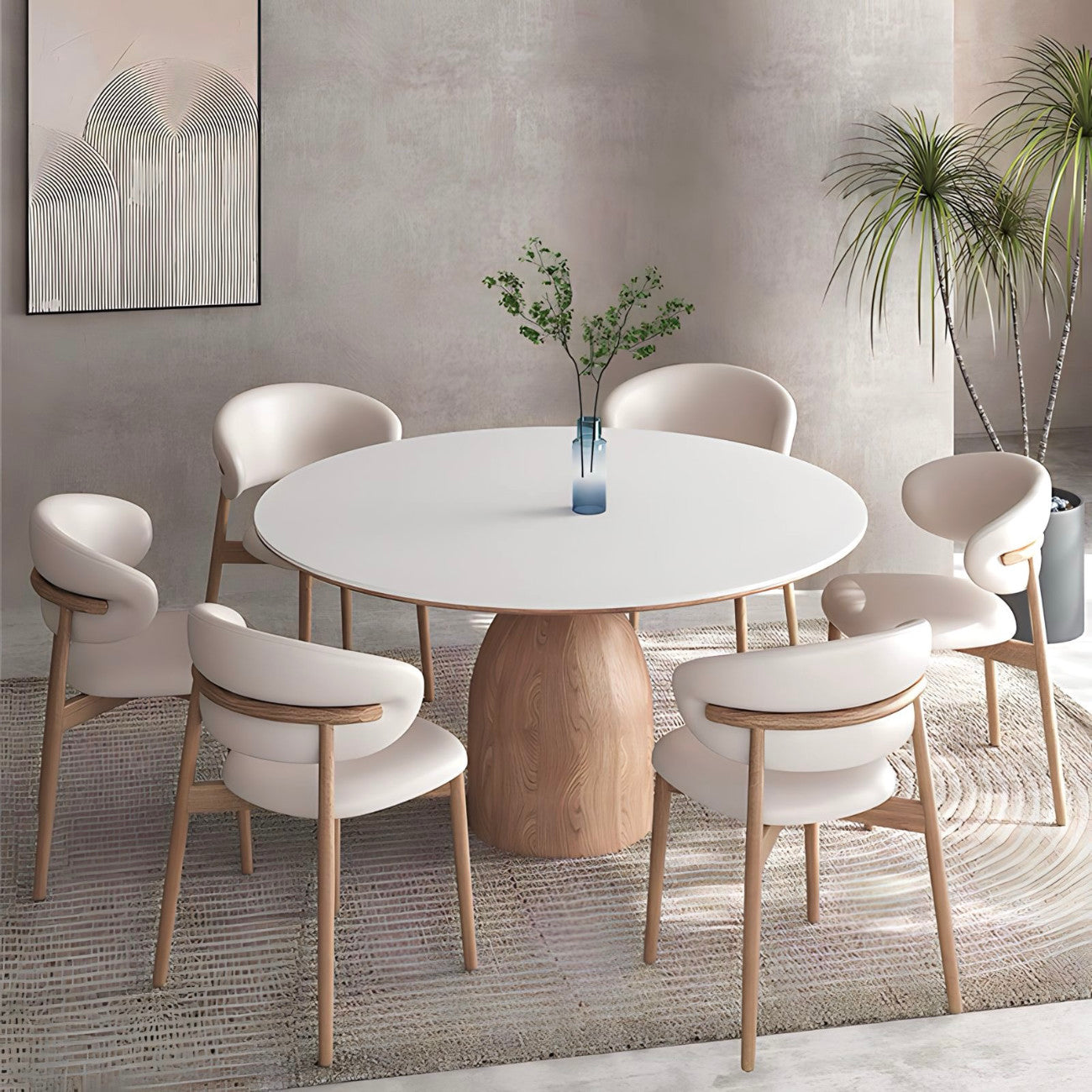 Solid Wood Round Table