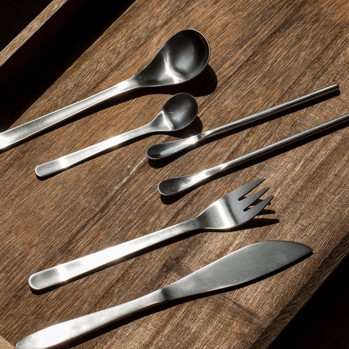 Japanese Retro Stainless Steel Cutlery Set