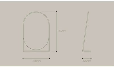 Minimalism Steel Vanity Mirror