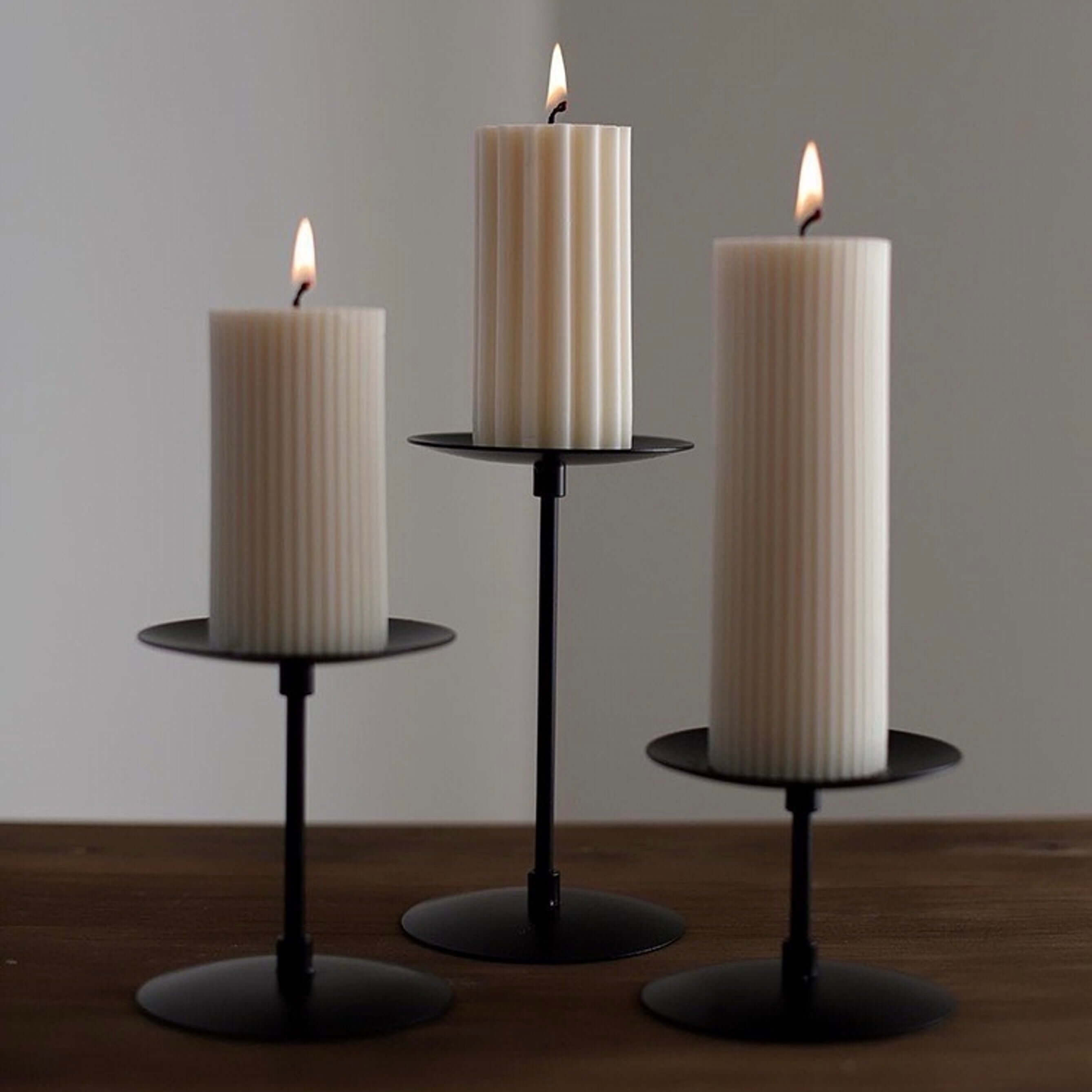 Retro Iron Candlestick
