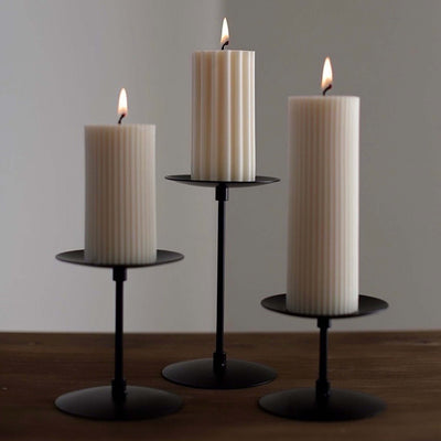 Retro Iron Candlestick