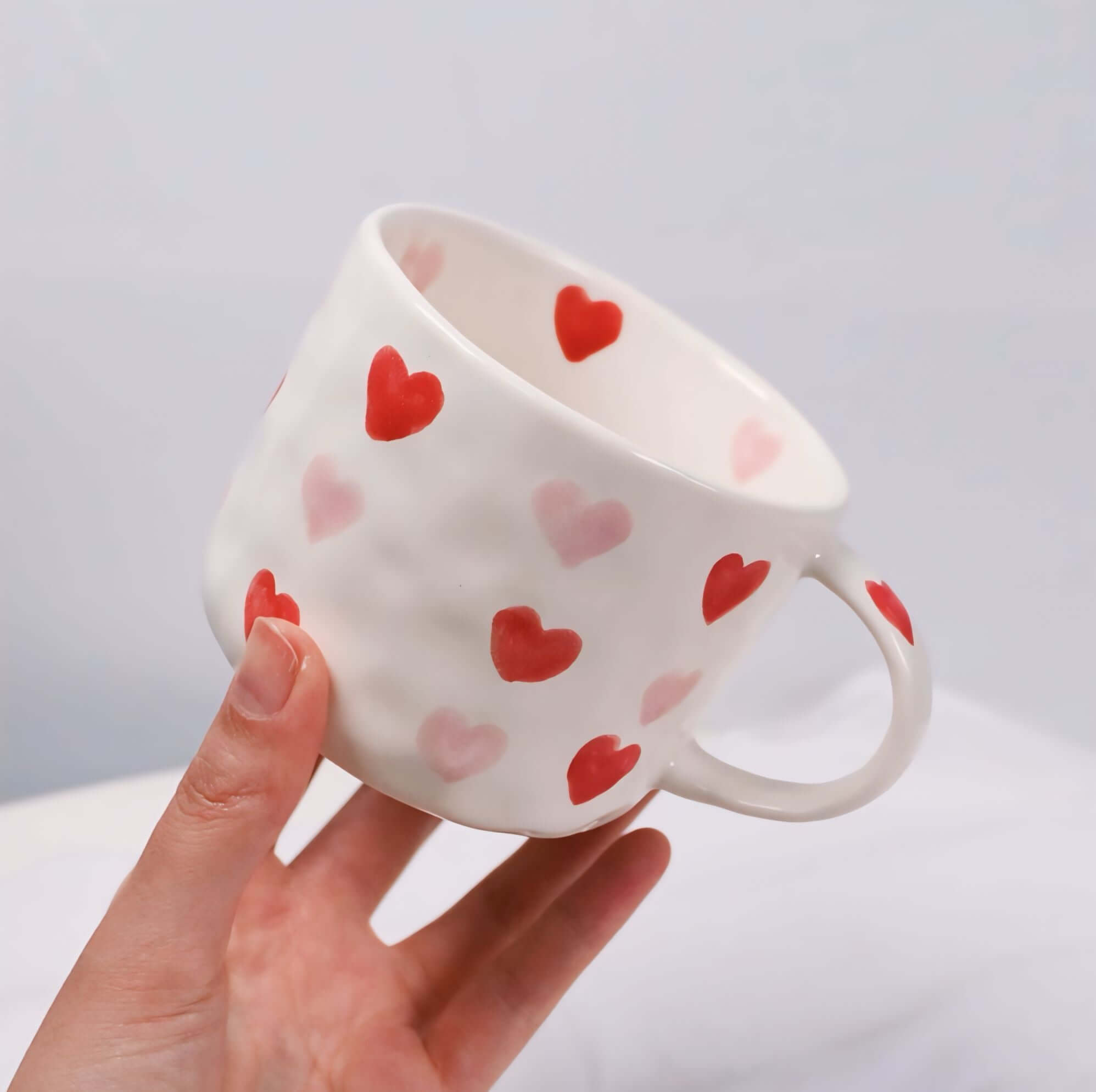 Hand-Painted Love Coffee Mug
