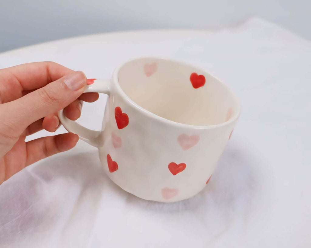 Hand-Painted Love Coffee Mug