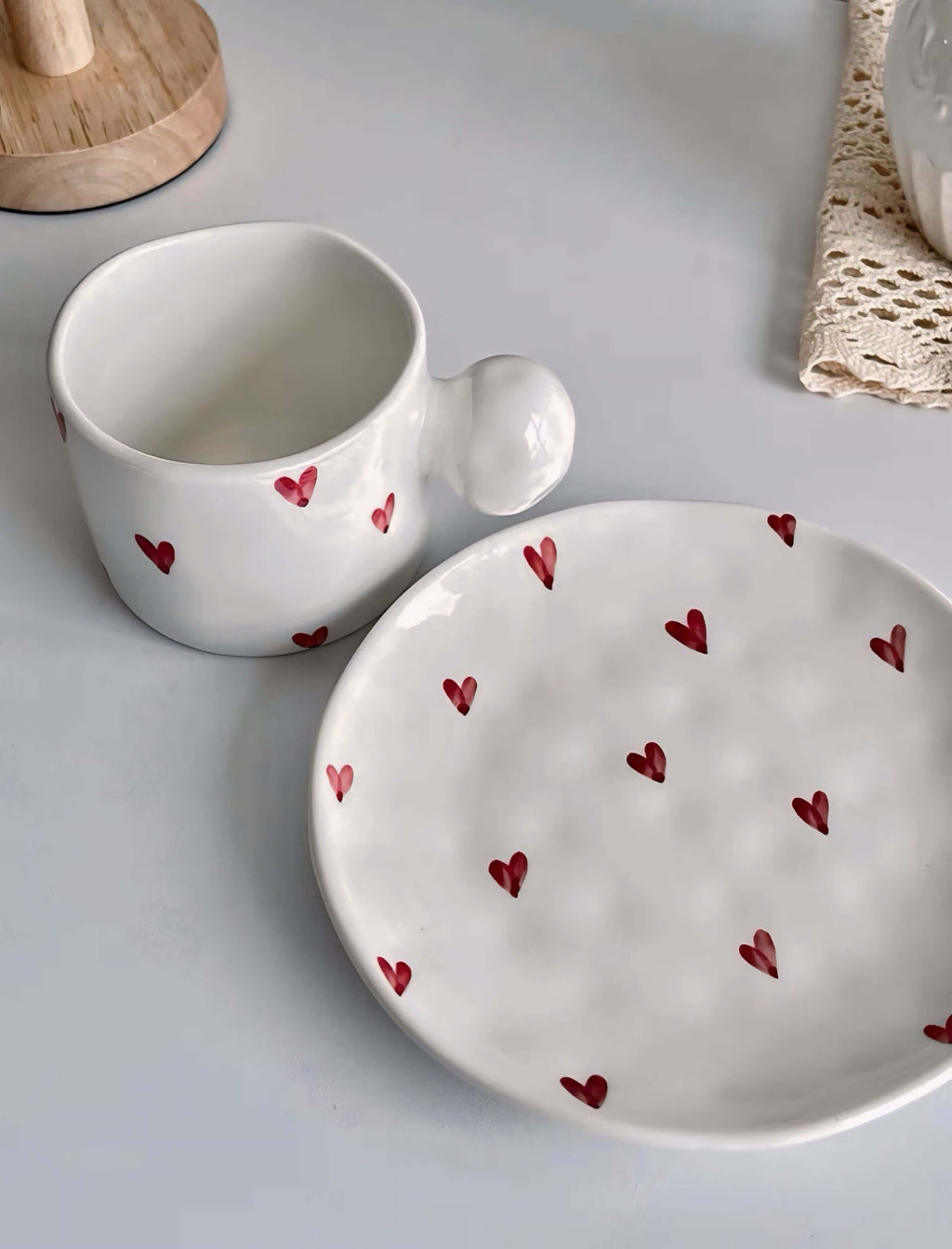 Love Bubble Mug & Saucer