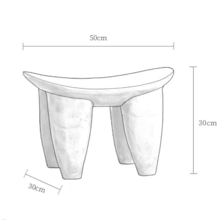 African Senufo Wood Milk Stool