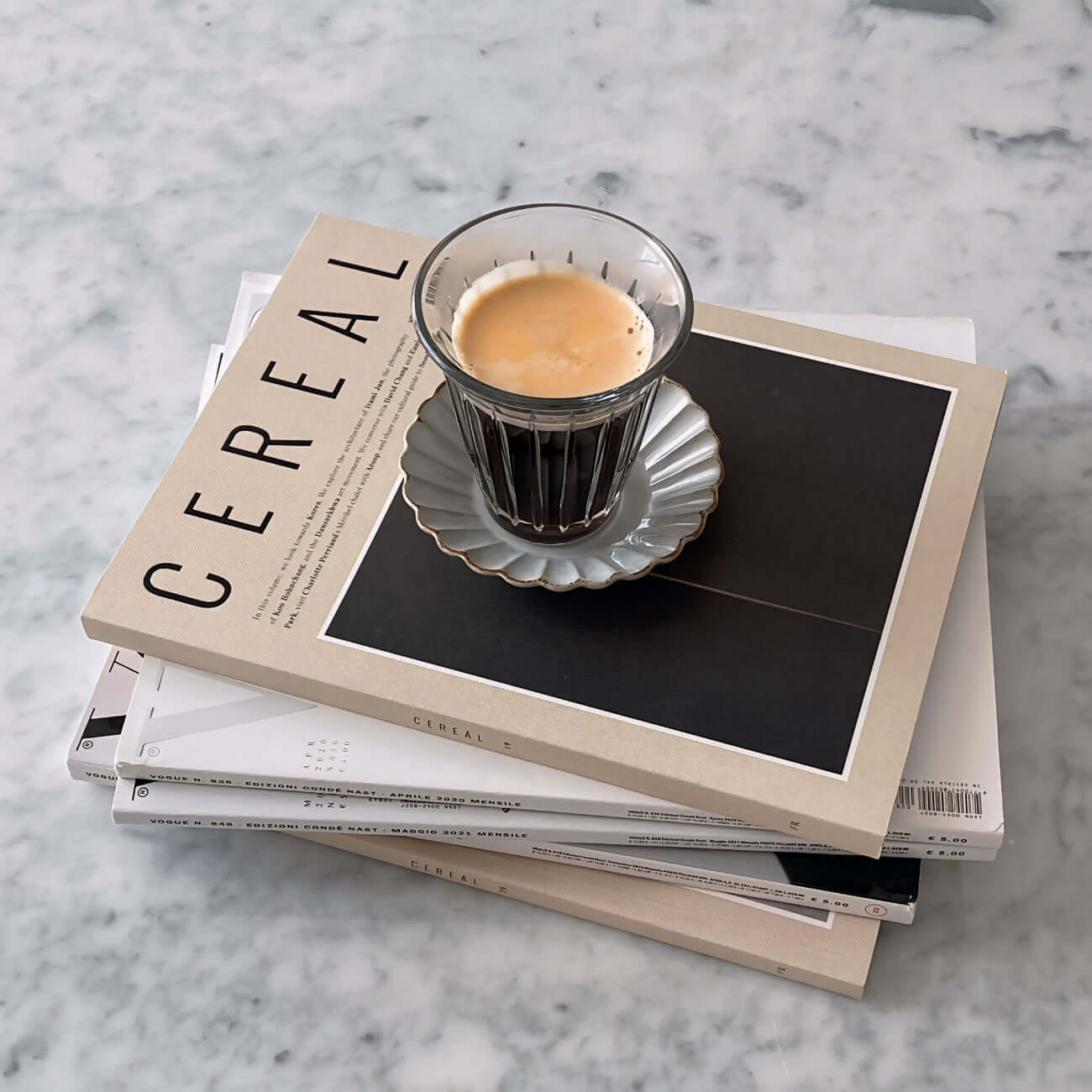 Zinc Glass Cup & Marumitsu Barbarie Saucer