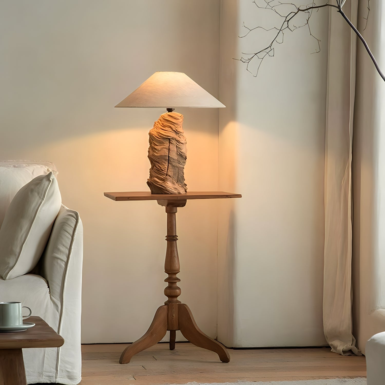 Custom-Crafted Wooden Lamp - Contact Us First