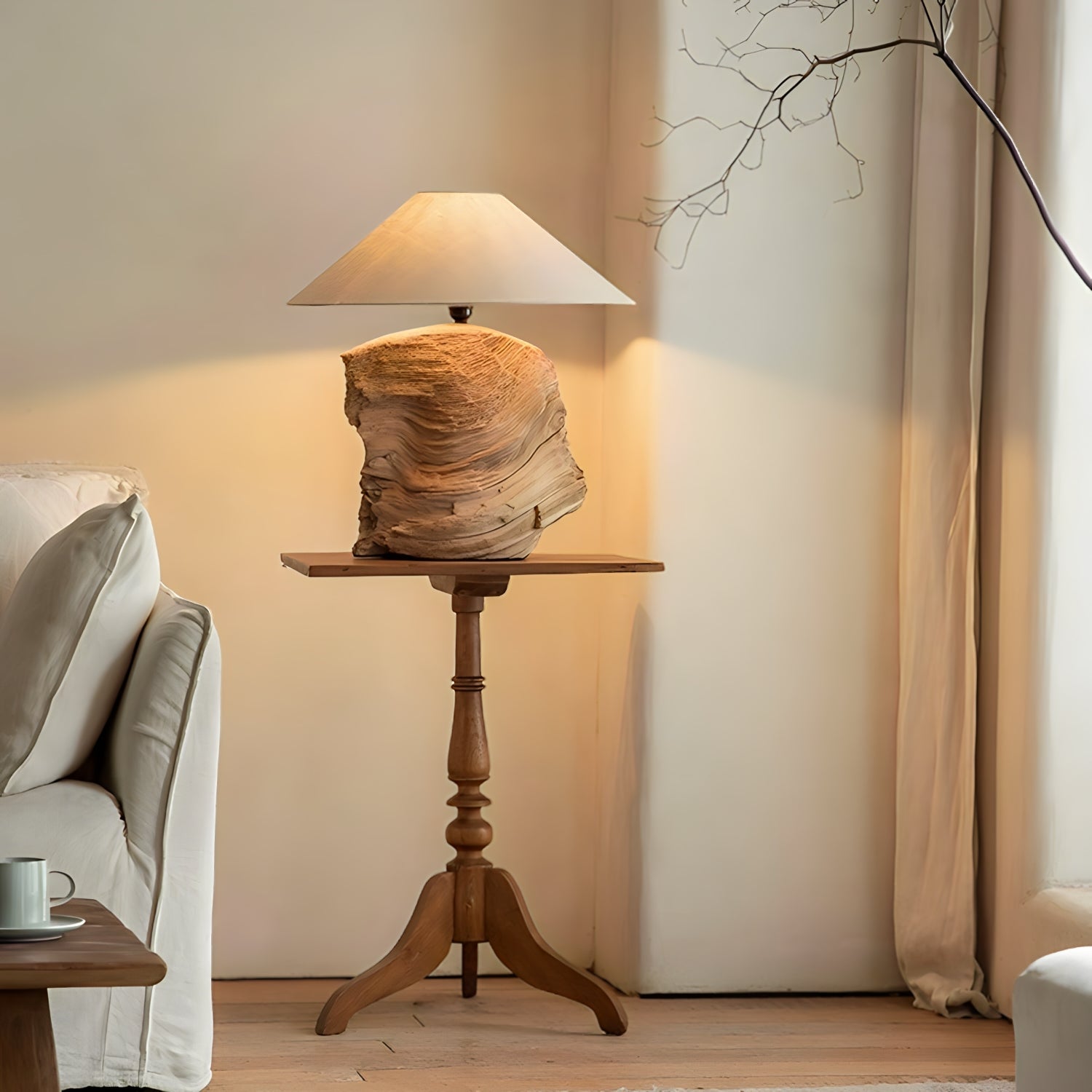 Custom-Crafted Wooden Lamp - Contact Us First