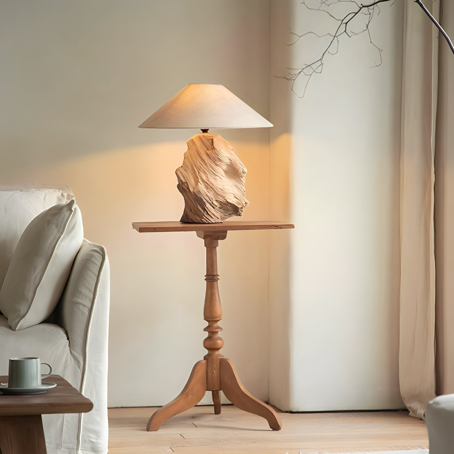 Custom-Crafted Wooden Lamp - Contact Us First