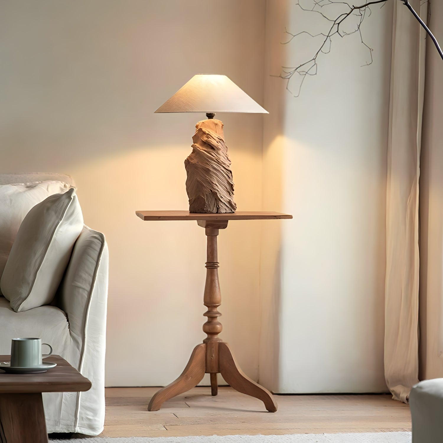 Custom-Crafted Wooden Lamp - Contact Us First