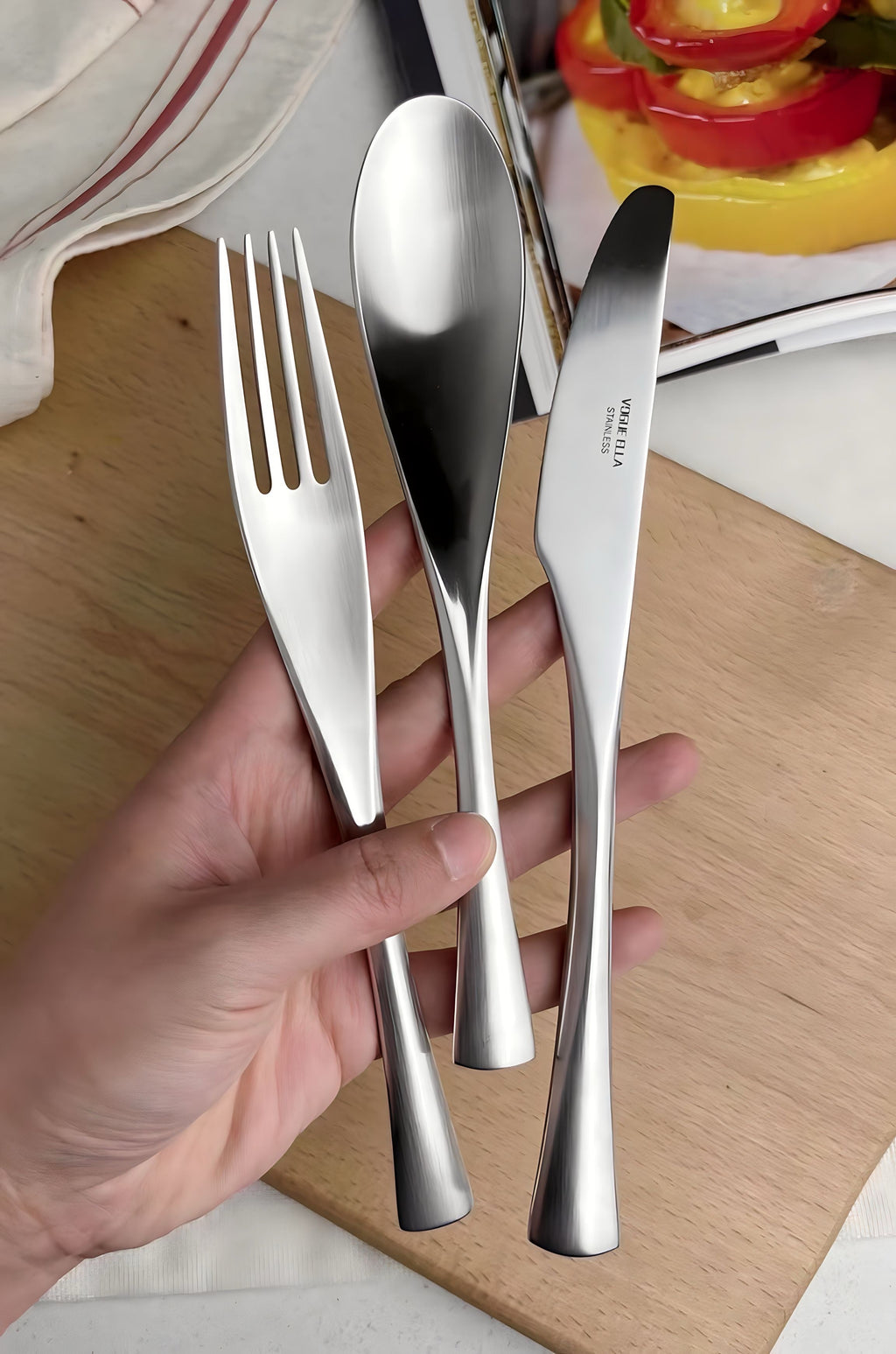Elysian Stainless Steel Cutlery - Two Sets