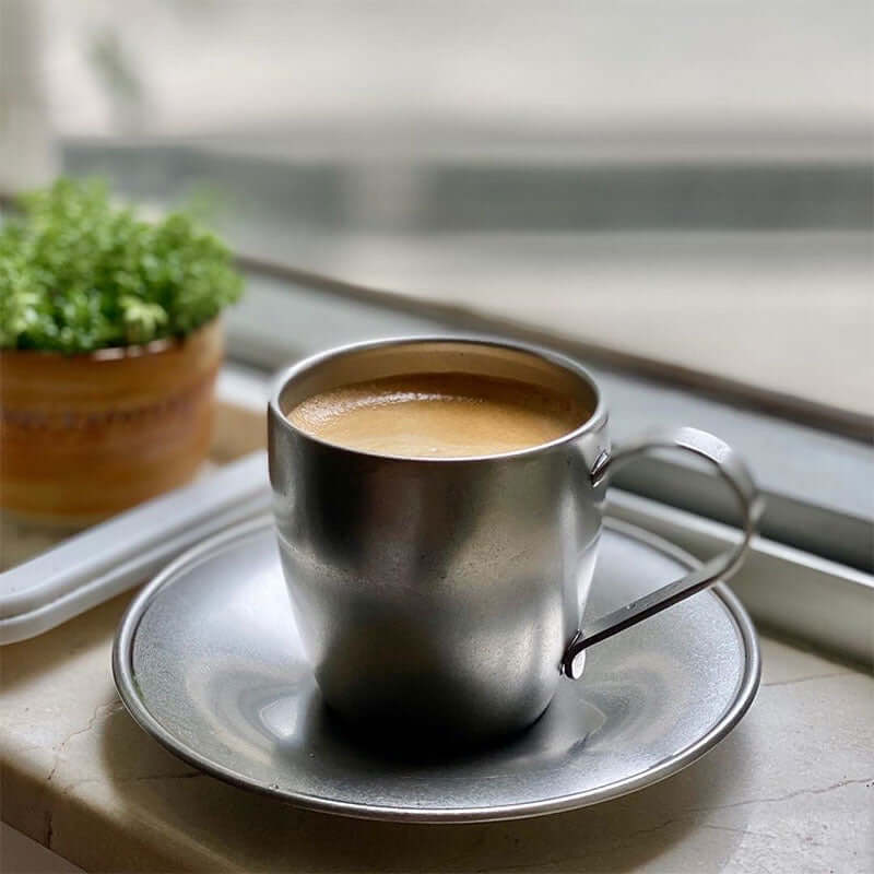 VINTAGE INOX Cup & Saucer
