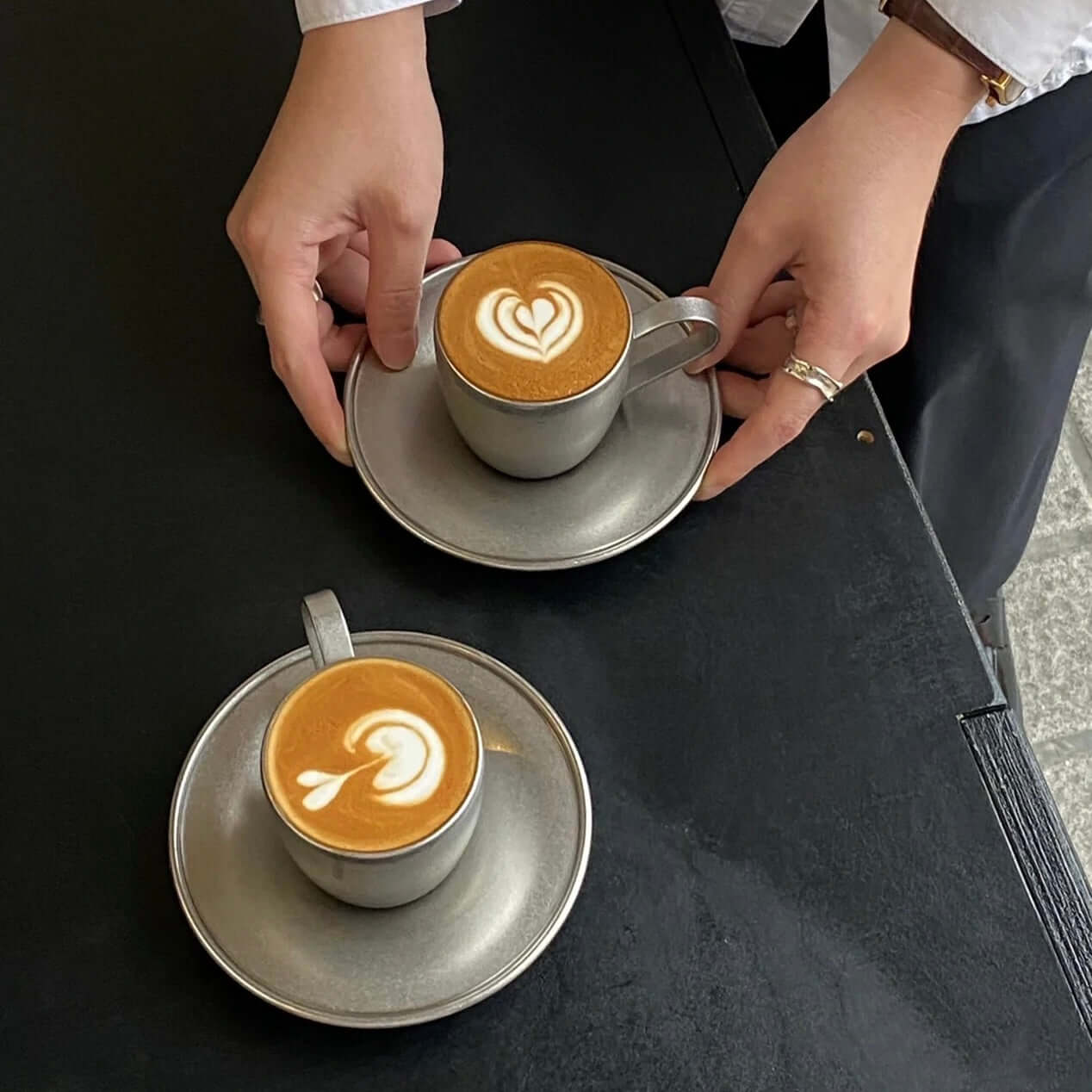 VINTAGE INOX Cup & Saucer