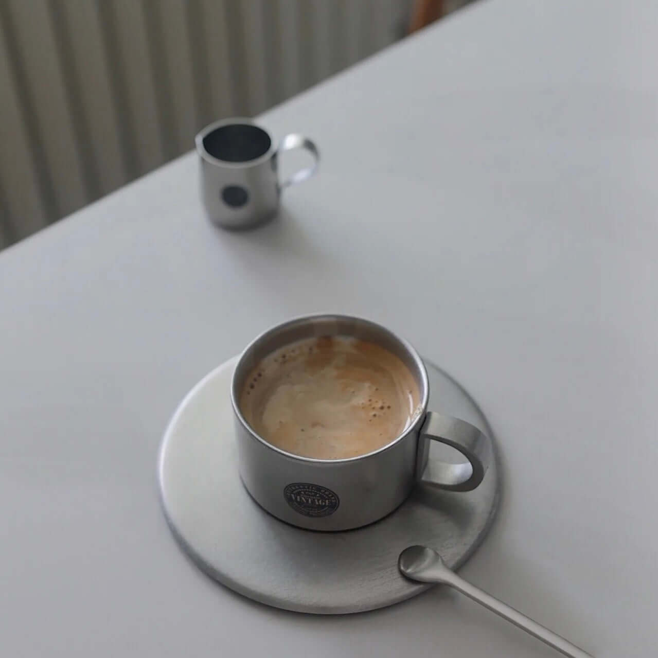 VINTAGE INOX Cup & Saucer 90ml