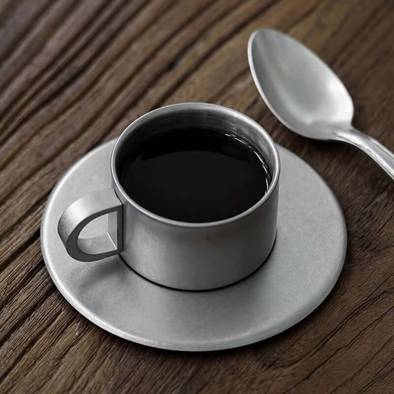 VINTAGE INOX Cup & Saucer 90ml