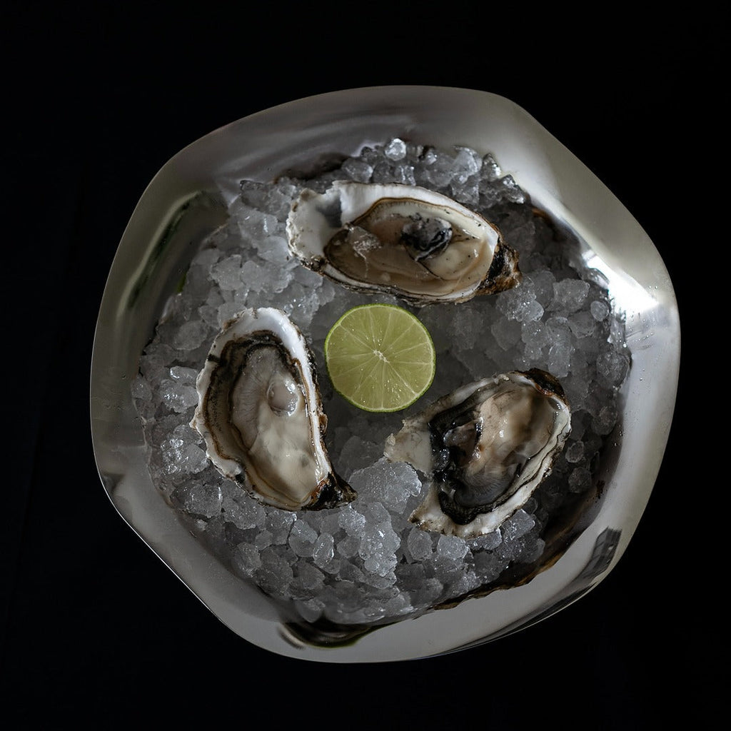 Sculpted Stainless Steel Bowl