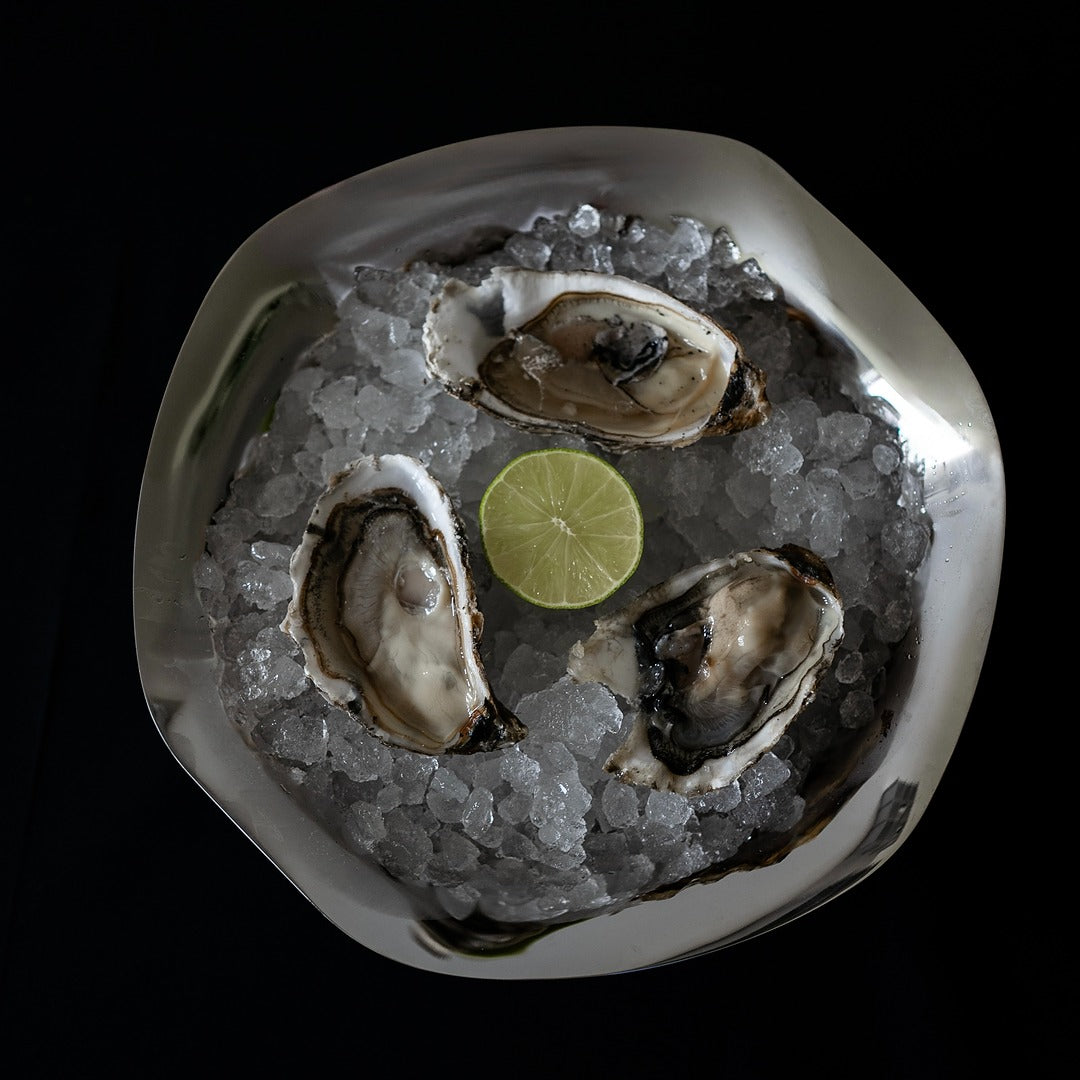 Sculpted Stainless Steel Bowl