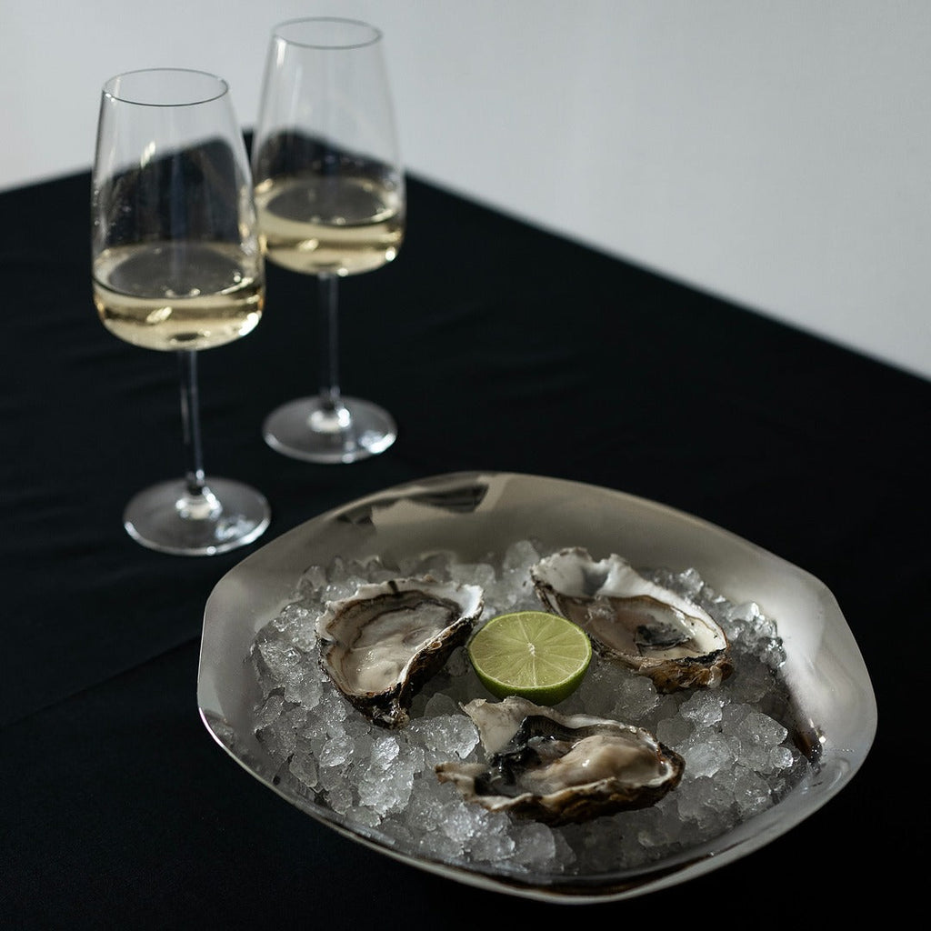 Sculpted Stainless Steel Bowl