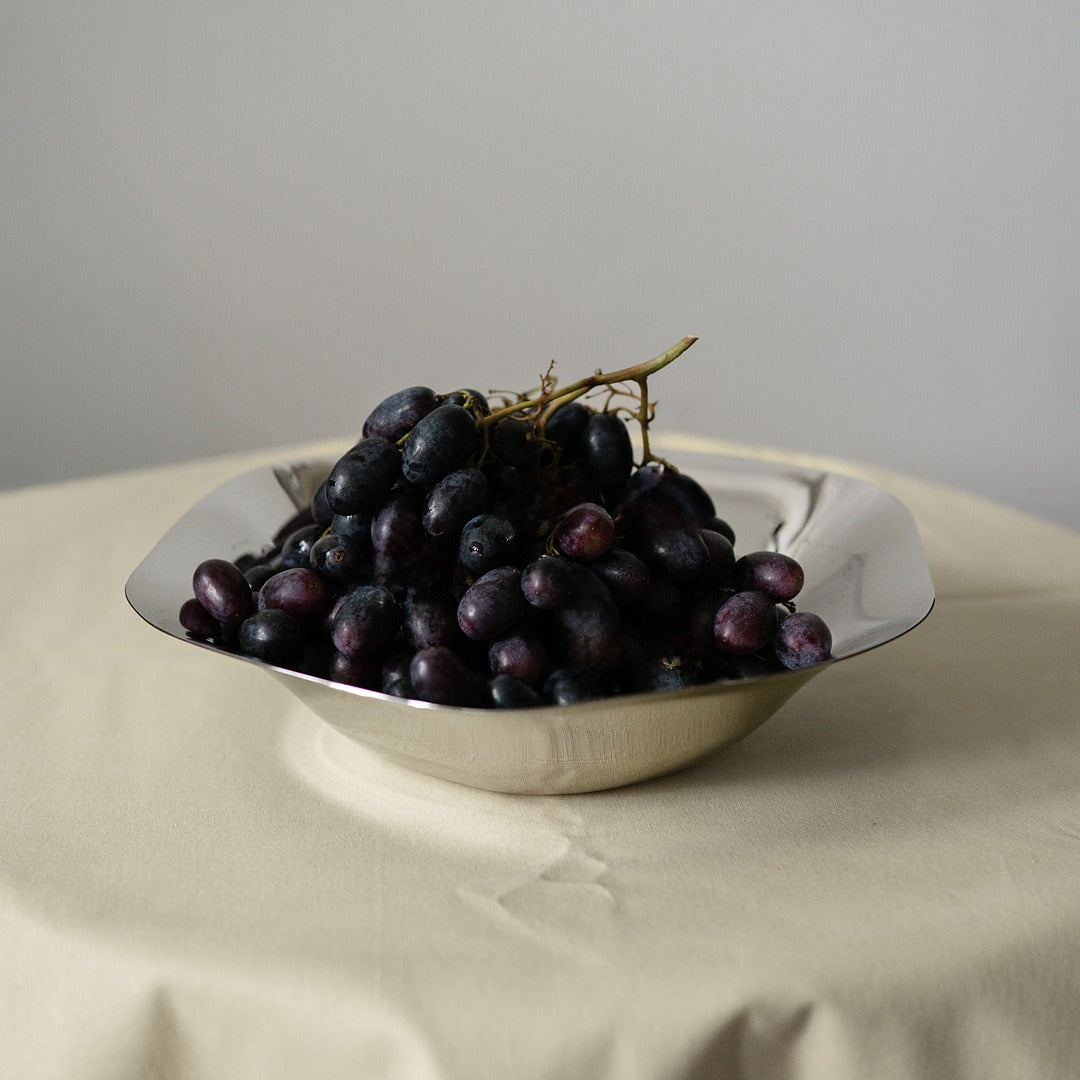 Sculpted Stainless Steel Bowl