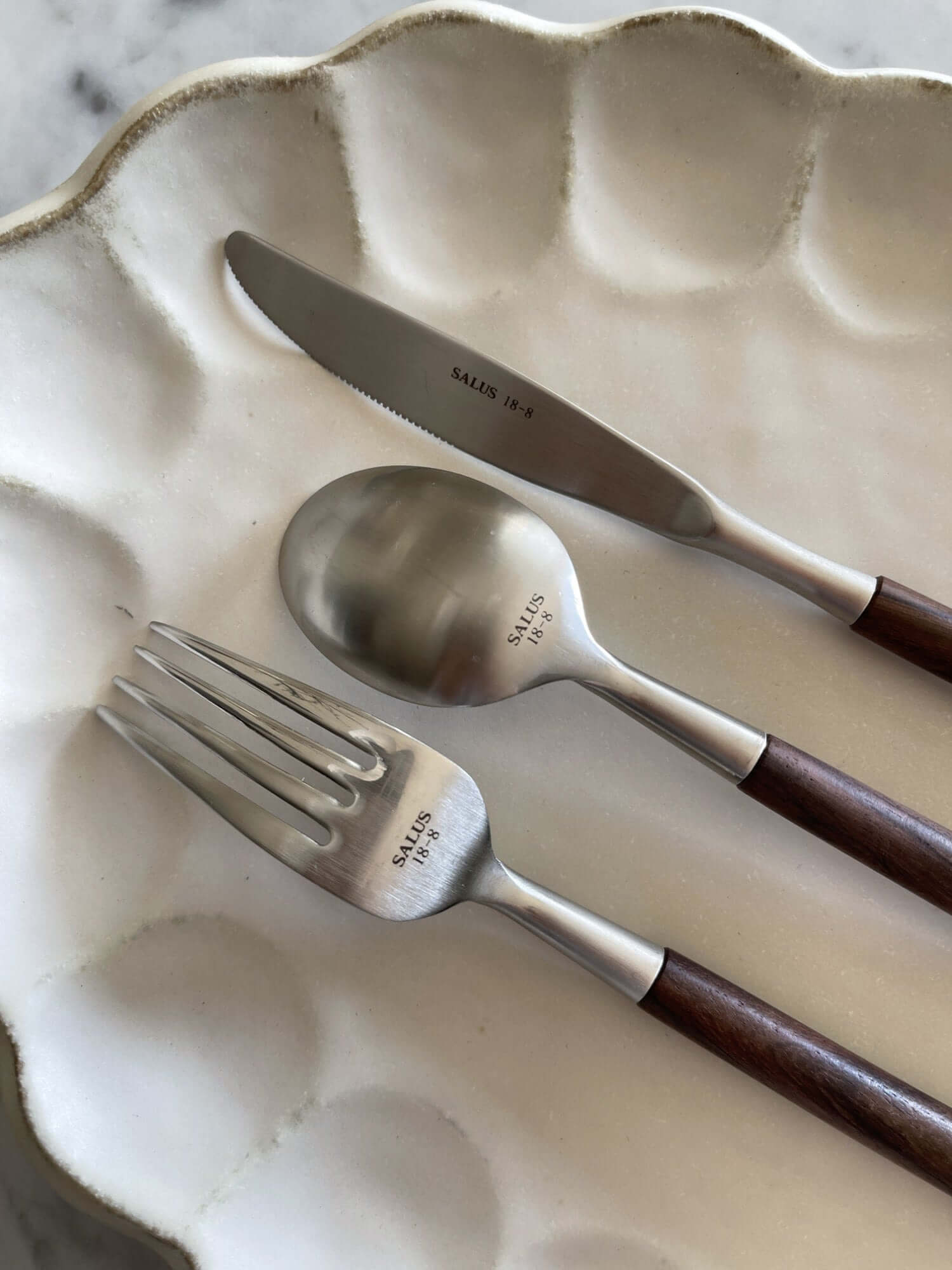 Elegant Rosewood cutlery set