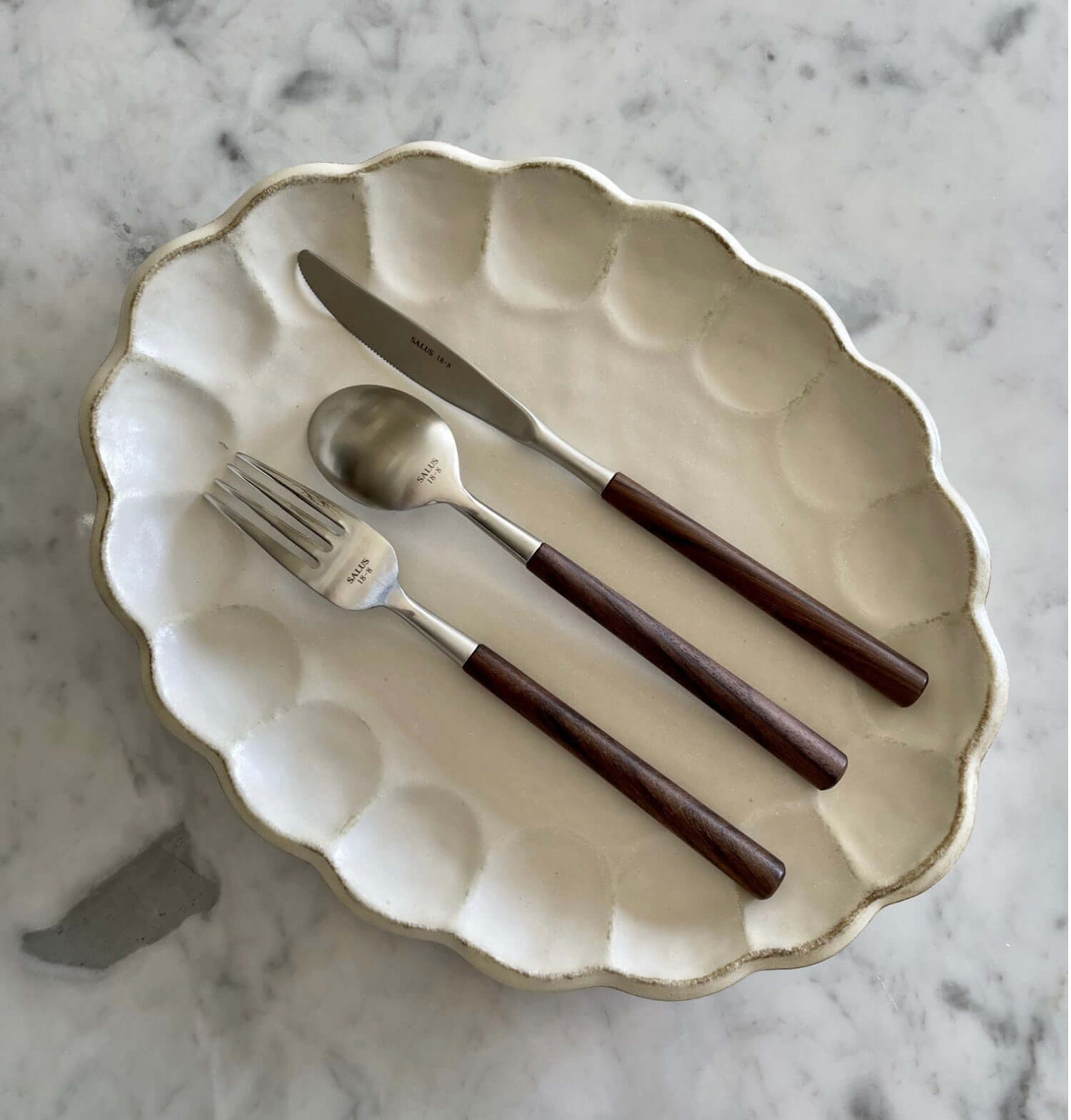 Elegant Rosewood cutlery set