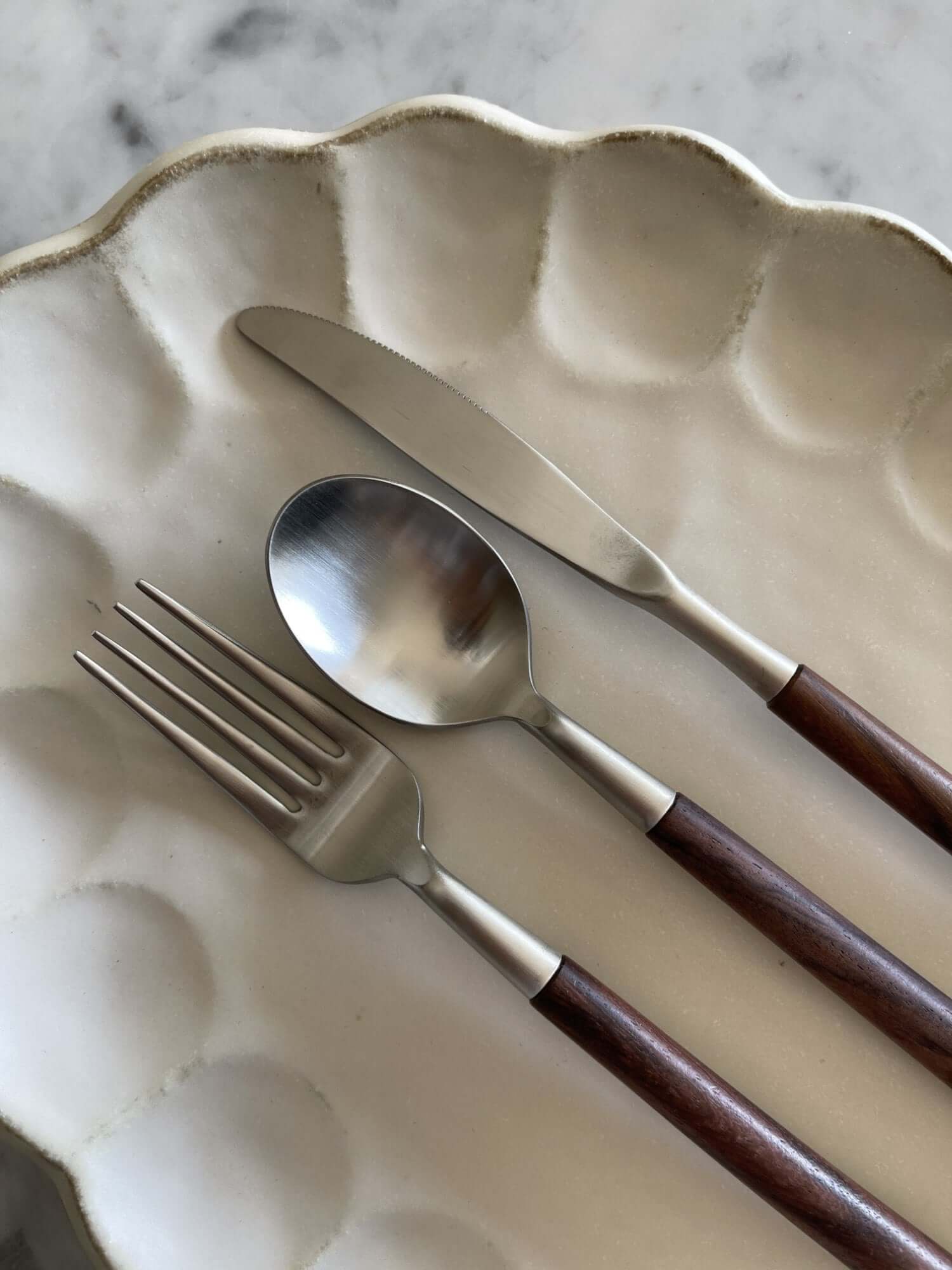 Elegant Rosewood cutlery set