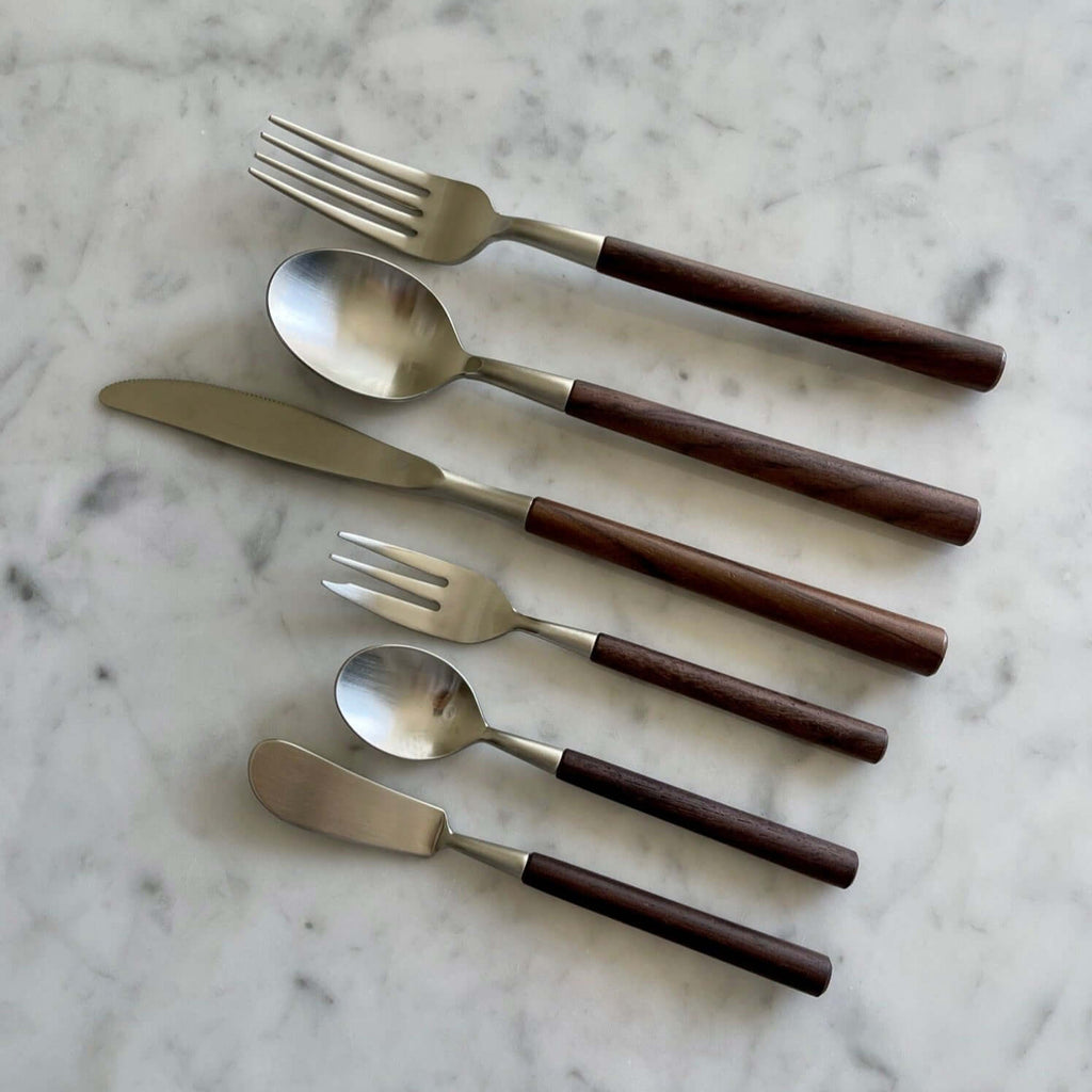 Elegant Rosewood cutlery set