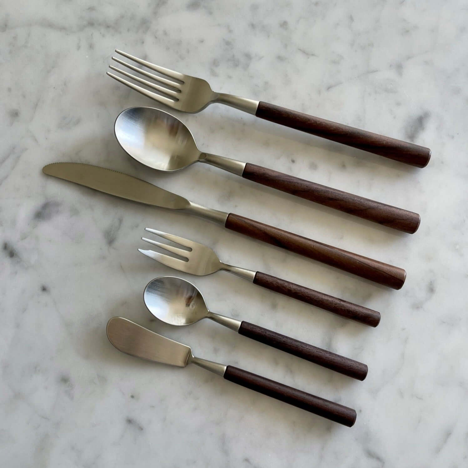 Elegant Rosewood cutlery set