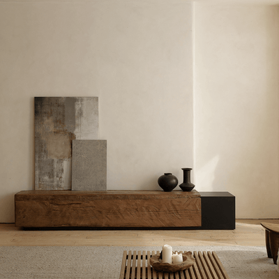 Industrial Wind TV Japanese Cabinet
