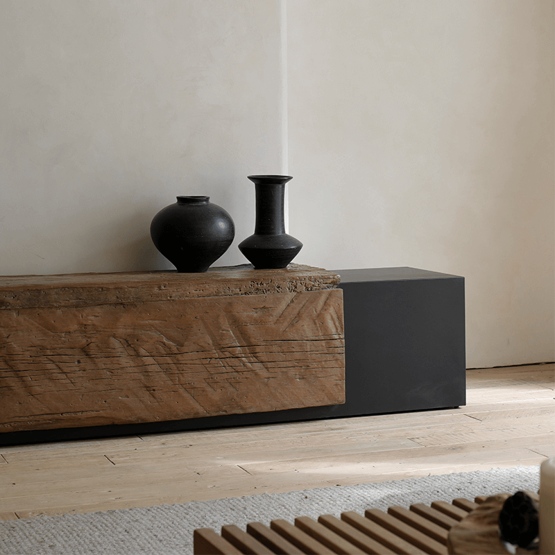 Industrial Wind TV Japanese Cabinet