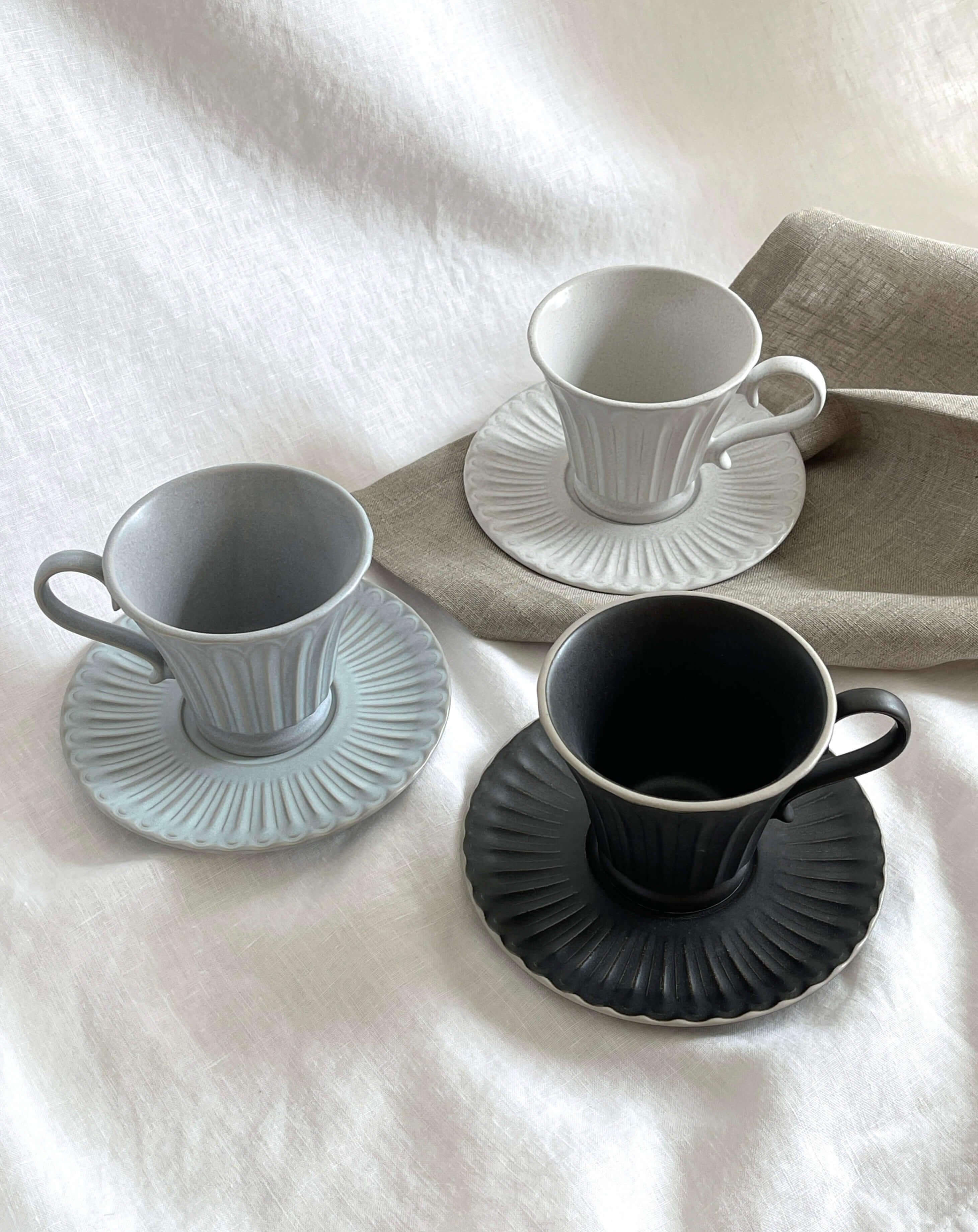 Storia Tall Coffee Cup & Saucer