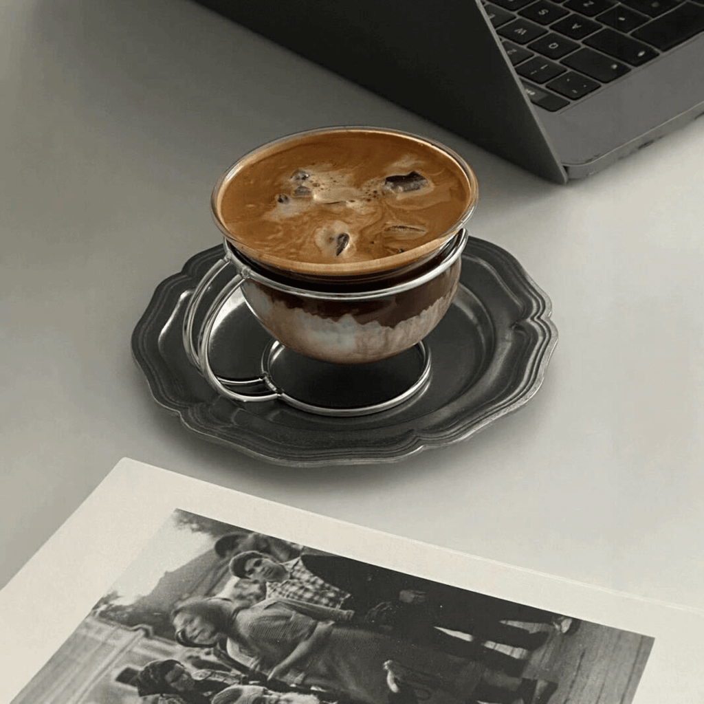 Muse Glass Cup & Saucer Set