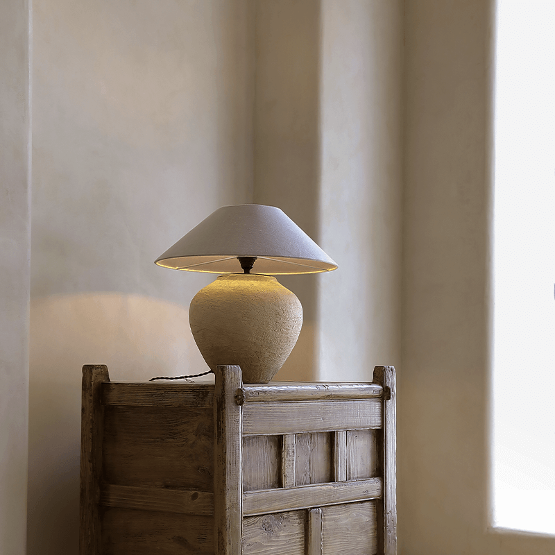 Wabi-Sabi Style Handmade Table Lamp