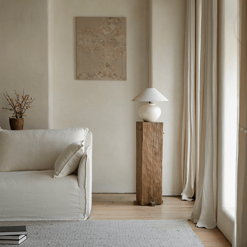 Wabi-Sabi Style Handmade Table Lamp