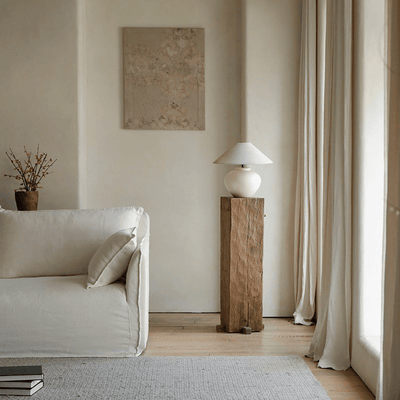 Wabi-Sabi Style Handmade Table Lamp