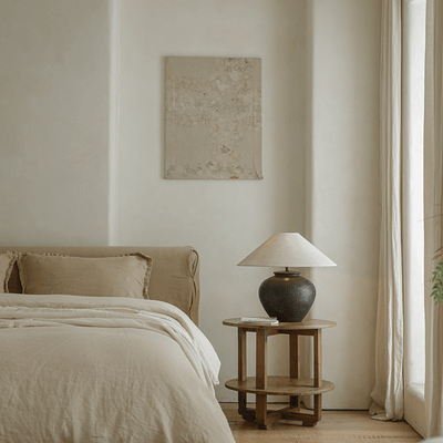 Wabi-Sabi Style Handmade Table Lamp