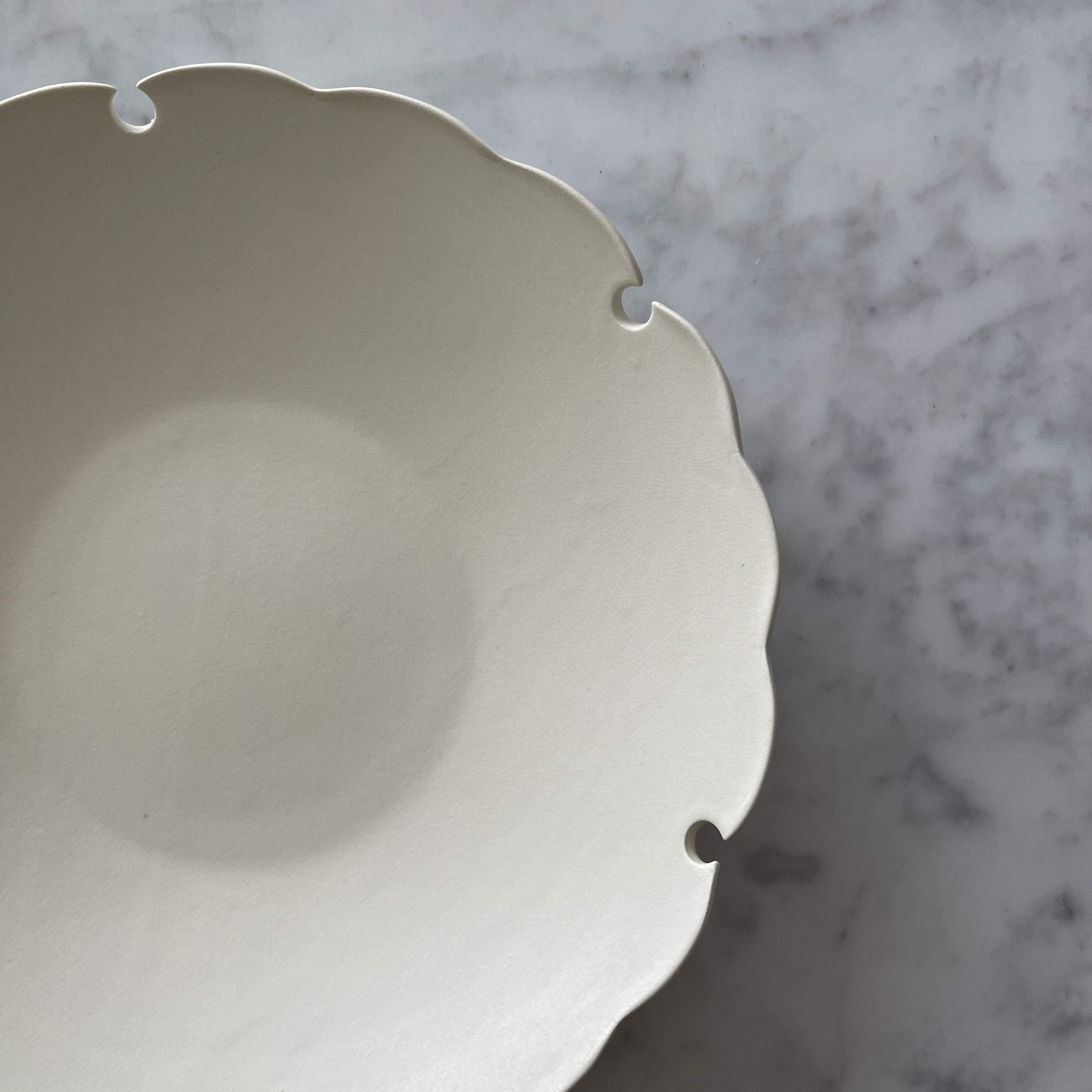 Yukiwa Plate by Yoshida Pottery