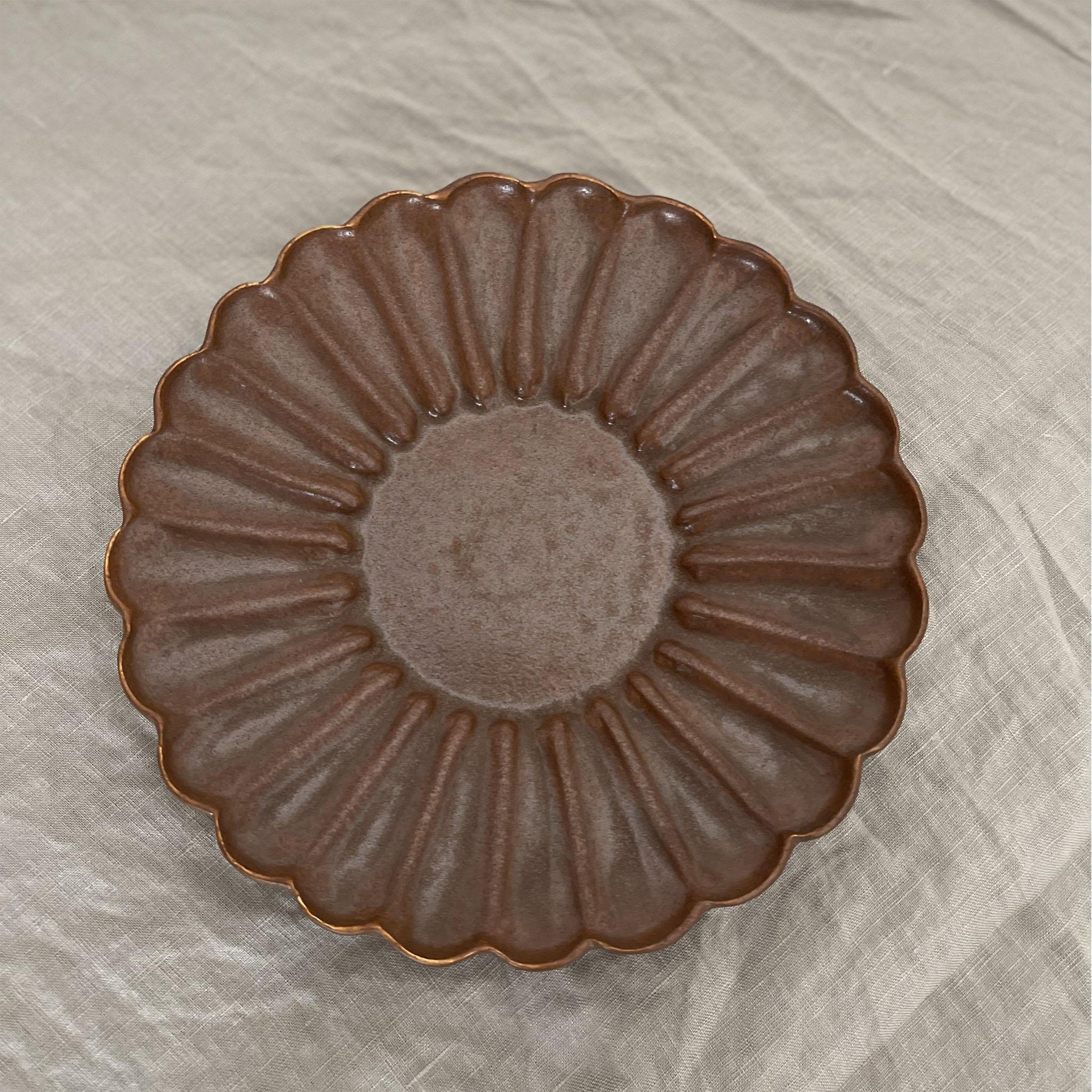 Rinka Plate by Yoshida Pottery